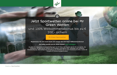 Mr Green Sportwetten Erfahrungen und Test
