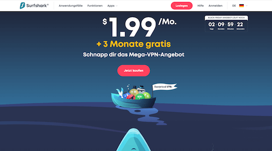 Surfshark VPN Erfahrungen und Test